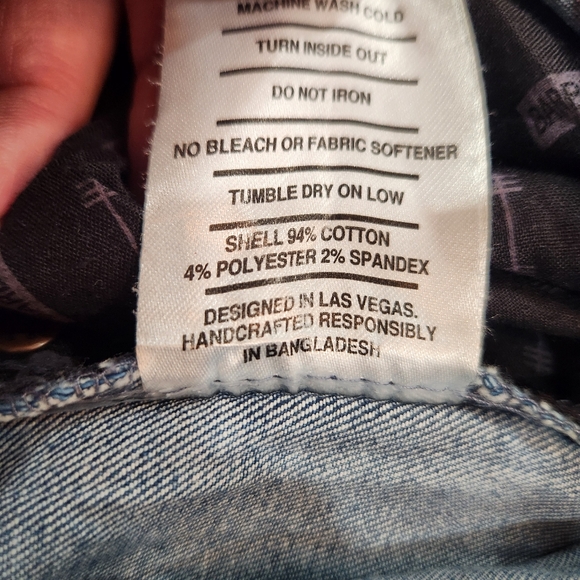 Vintage Barbell Apparel Jeans Mens 36x32 Blue Bootcut Athletic Fit Medium Wash - Picture 9 of 14